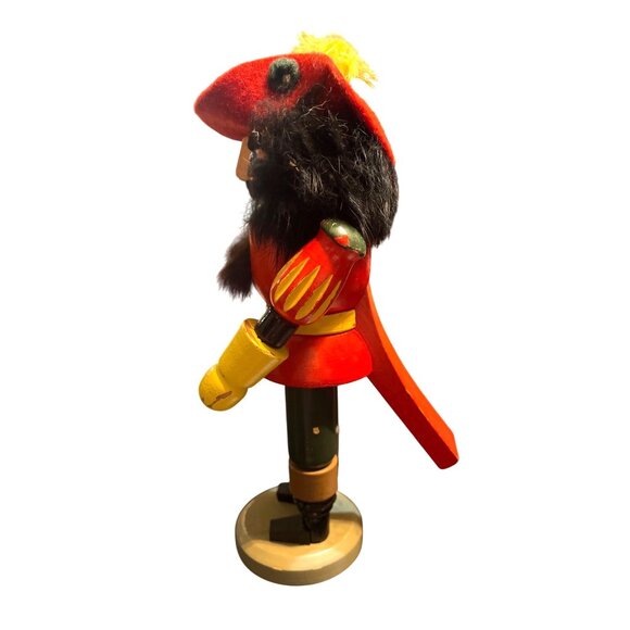 Vtg GDR German Erzgebirge Nutcracker Wooden Musketeer 9" - Picture 3 of 7